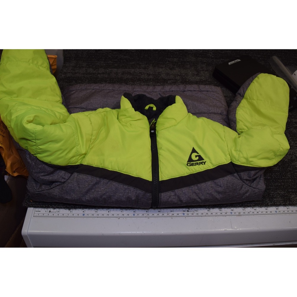 Gerry 3-in-1 LINER ONLY Jacket BOYS 10 12 Gray Safety Neon Green FLAWS - Picture 13 of 16